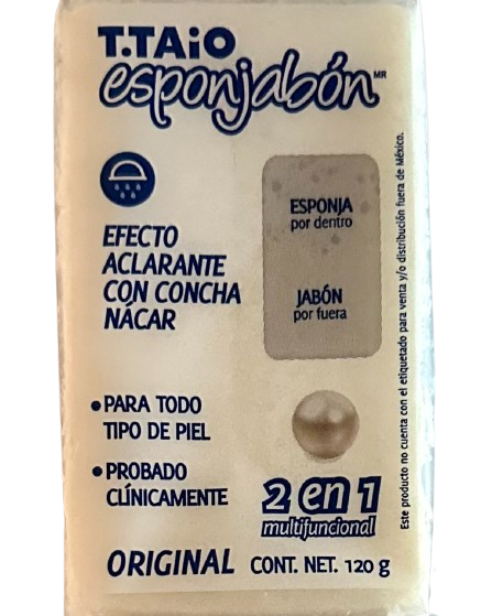 T.Taio Espojabon Mother of Pearl Sponge Soap